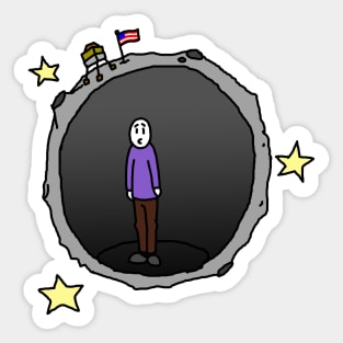 Man in the Moon Sticker